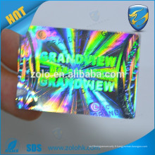 Sticker d&#39;hologramme 3d autocollant personnalisé d&#39;autocollant d&#39;hologramme